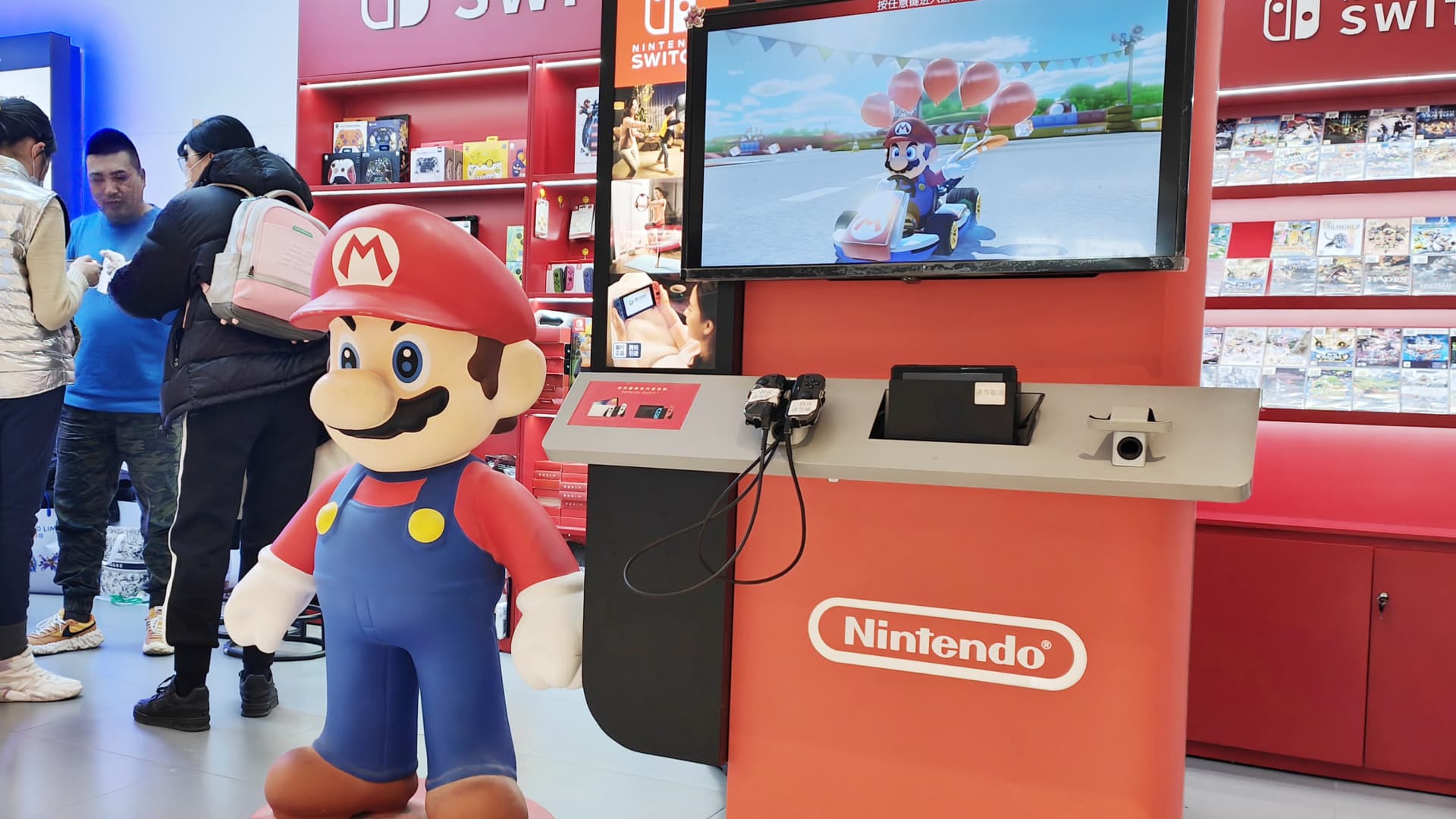 Nintendo jumps 6% because it says tide Transfer video games will probably be playable at the console's successor